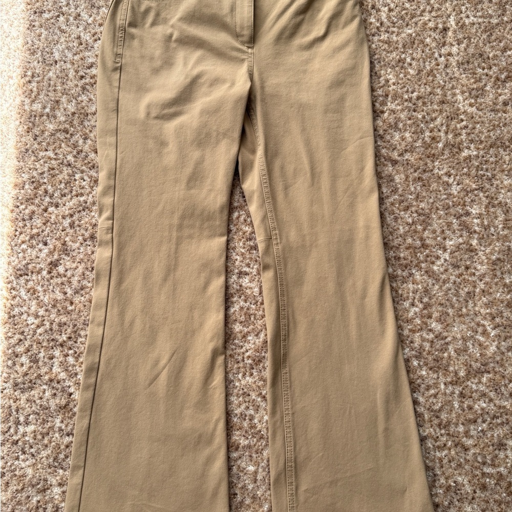 Theory Women's Tan Boot Cut Pants